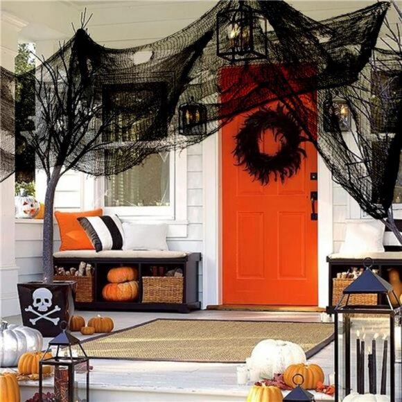 590" x 30" Halloween Creepy Cloth Spooky Halloween Decorations Indoor Outdoor - Picture 2 of 7